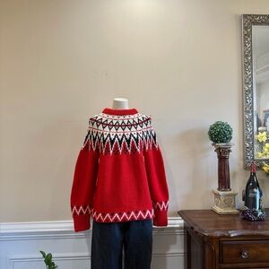 Vintage Nordic Pattern Sweater